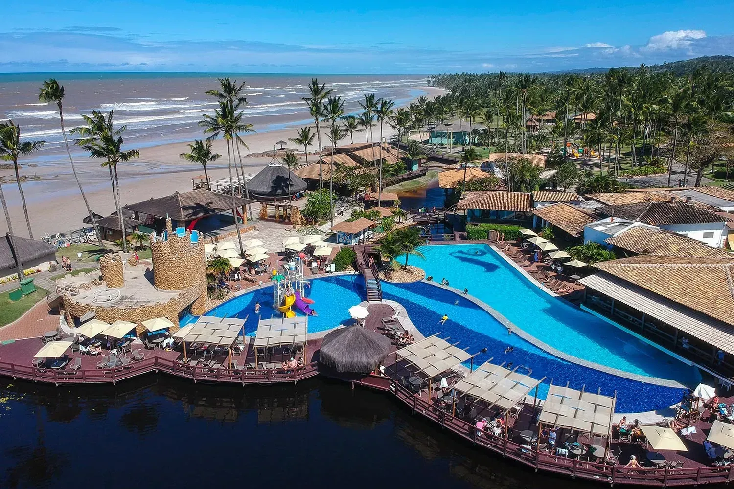 Vista do Cana Brava Resort em Ilhéus